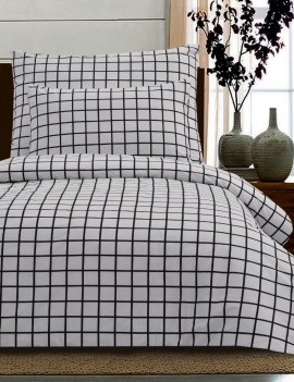 Lenjerie pat 3 piese, bumbac 100% ,1 persoana, ROSEN